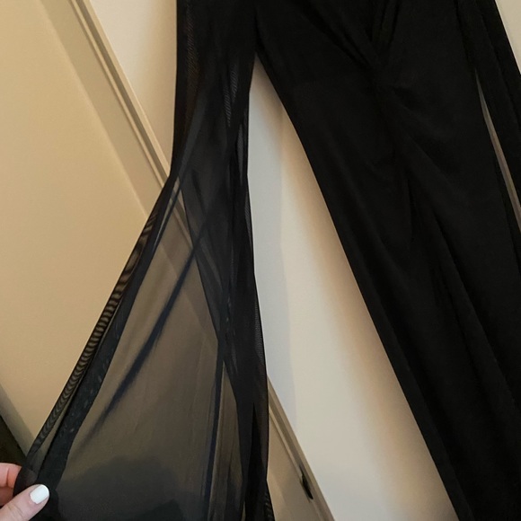 SHEIN women’s Evening Dress, front split. Sheer loose sleeves. Size S - Picture 6 of 9